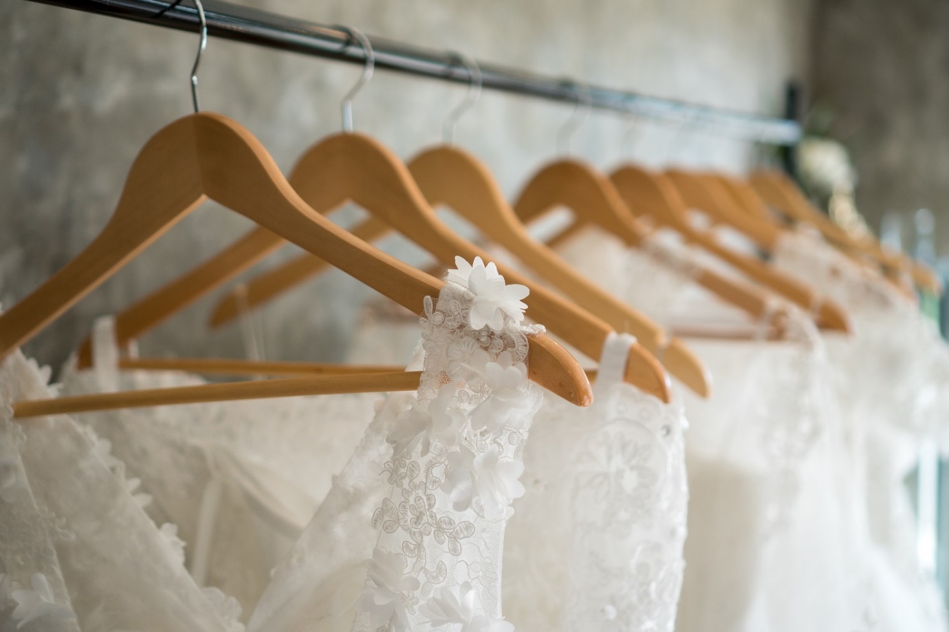 dress collection on a hanger