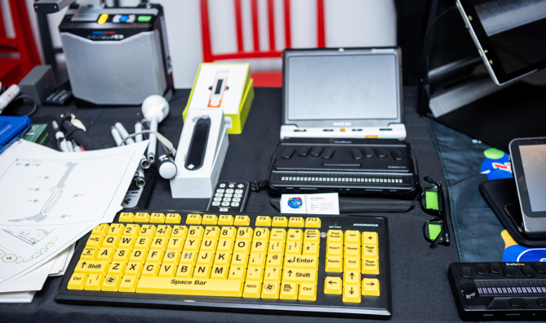 Image of Edit Microsystems Assistive devices on display.